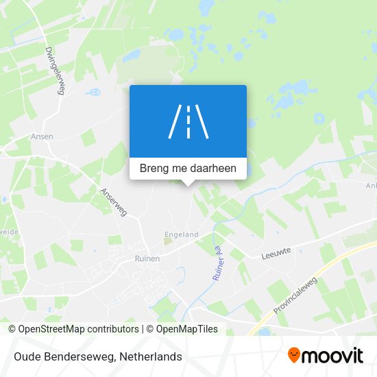 Oude Benderseweg kaart