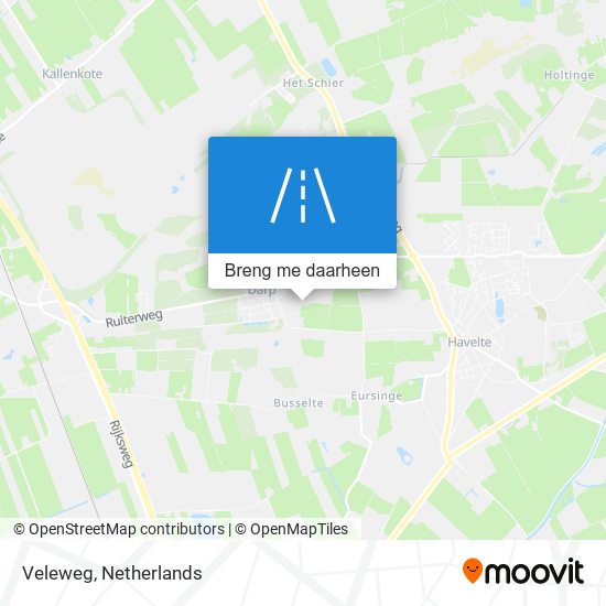 Veleweg kaart