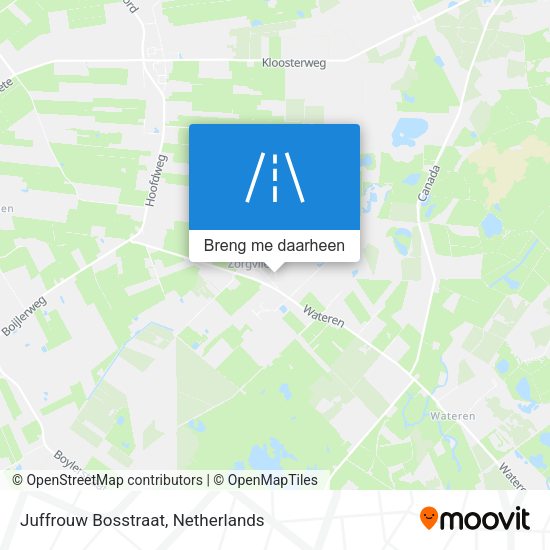 Juffrouw Bosstraat kaart