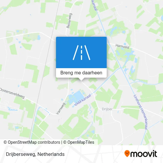 Drijberseweg kaart