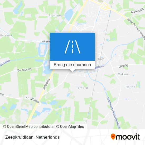 Zeepkruidlaan kaart