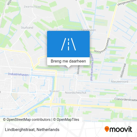 Lindberghstraat kaart