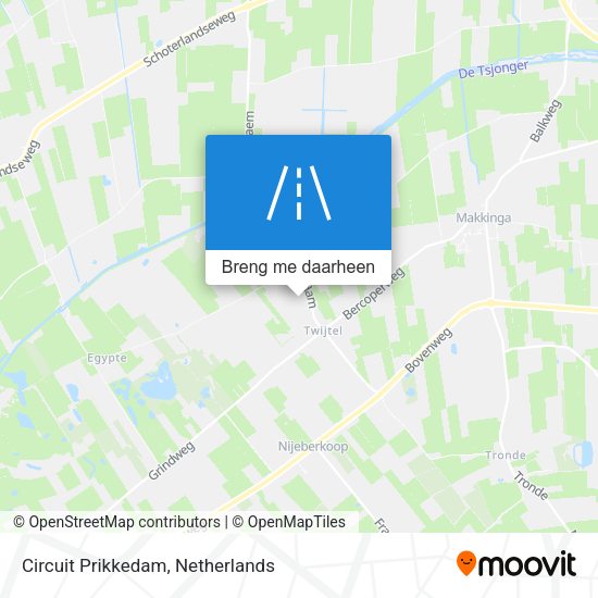 Circuit Prikkedam kaart