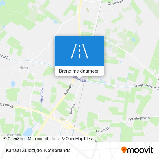 Kanaal Zuidzijde kaart