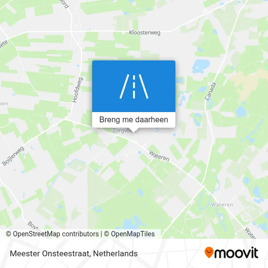 Meester Onsteestraat kaart