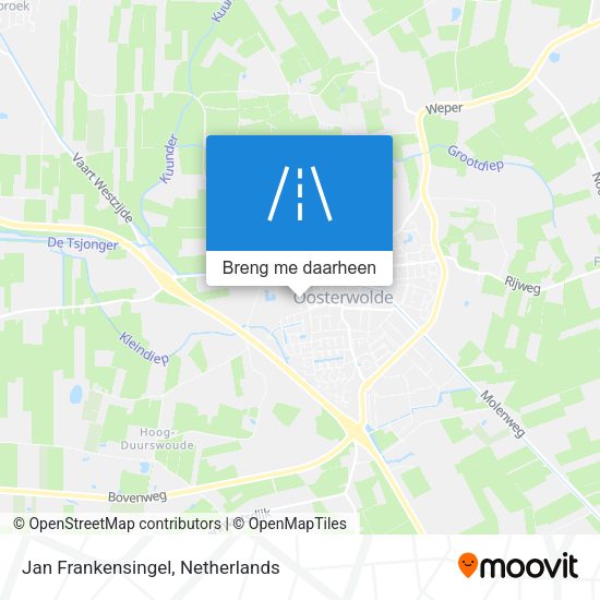 Jan Frankensingel kaart