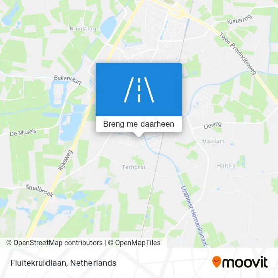 Fluitekruidlaan kaart