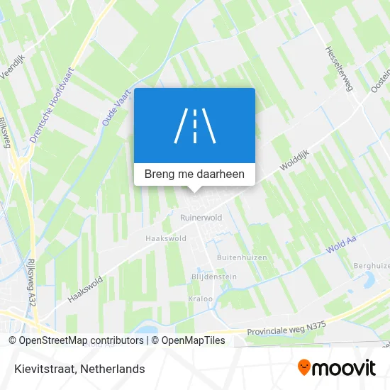 Kievitstraat kaart