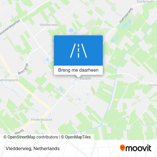 Vledderweg kaart