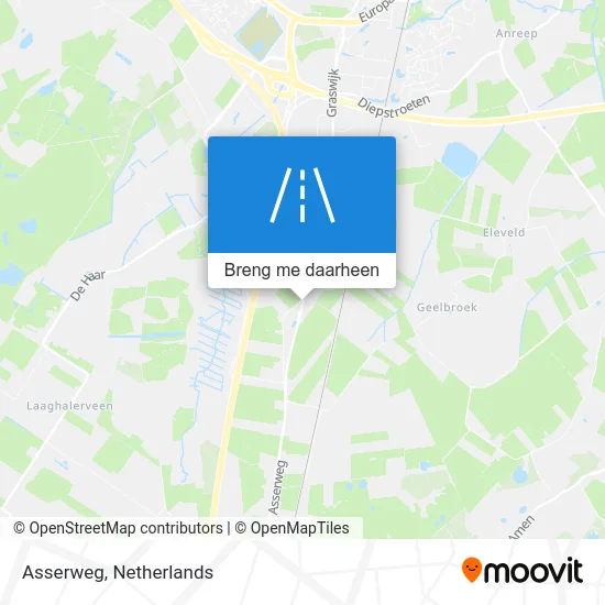 Asserweg kaart