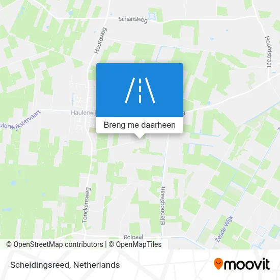 Scheidingsreed kaart