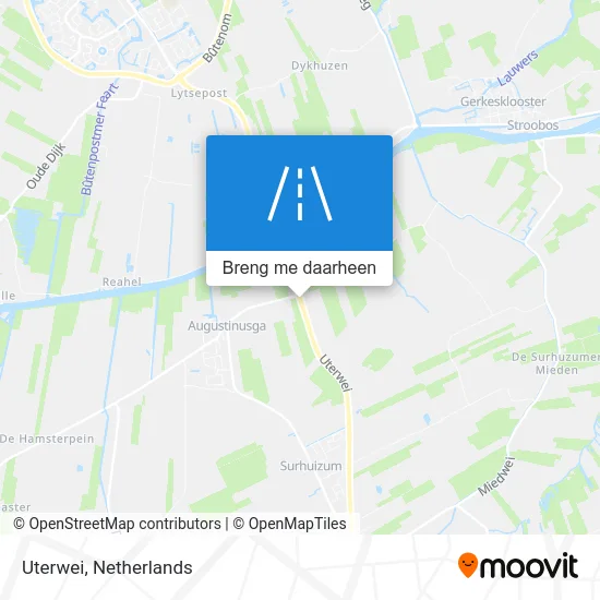 Uterwei kaart