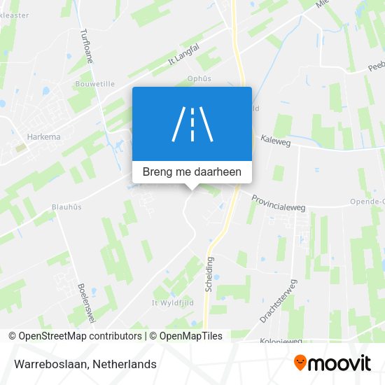 Warreboslaan kaart