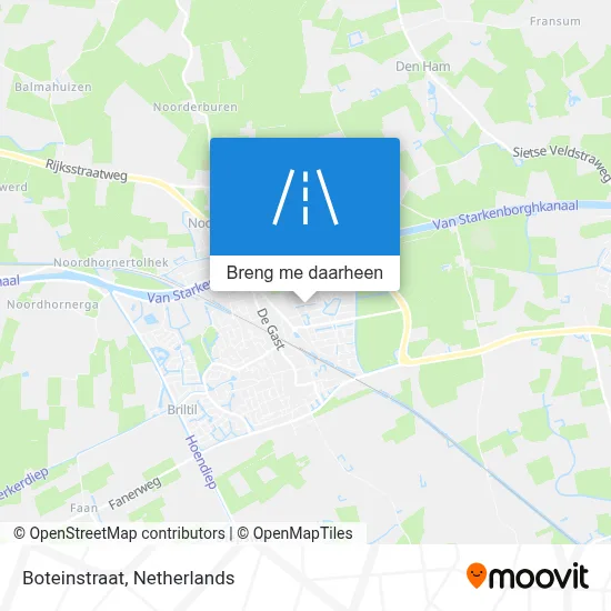 Boteinstraat kaart