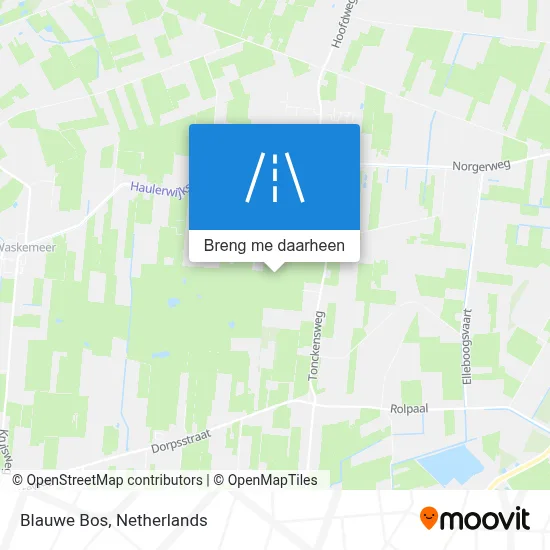 Blauwe Bos kaart