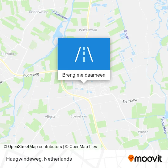 Haagwindeweg kaart