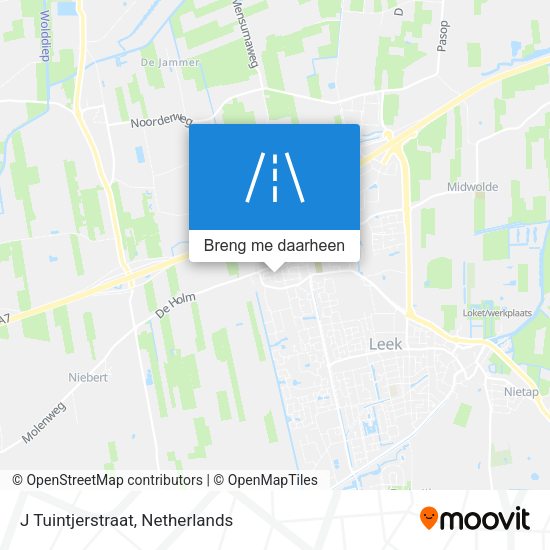 J Tuintjerstraat kaart