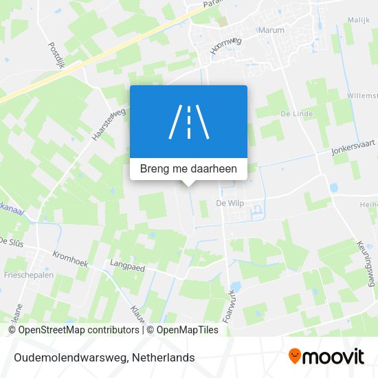 Oudemolendwarsweg kaart