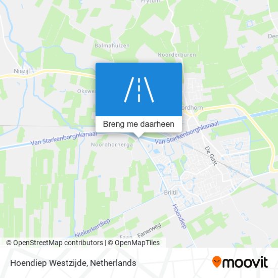 Hoendiep Westzijde kaart