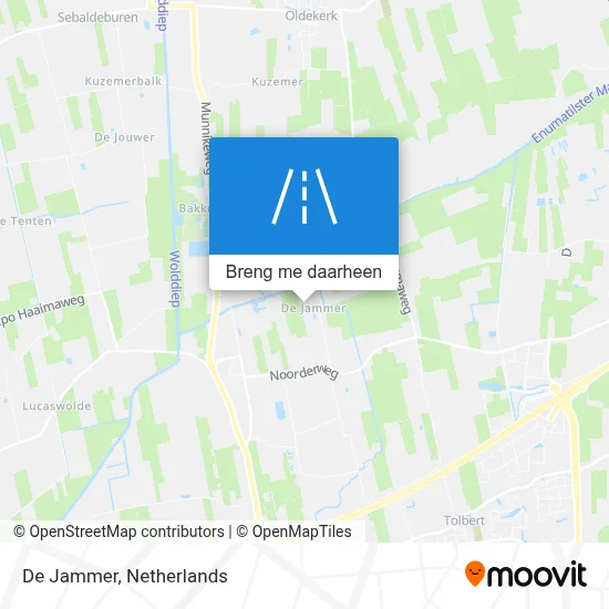 De Jammer kaart