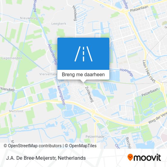 J.A. De Bree-Meijerstr kaart