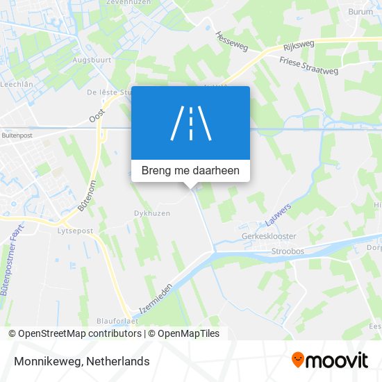 Monnikeweg kaart