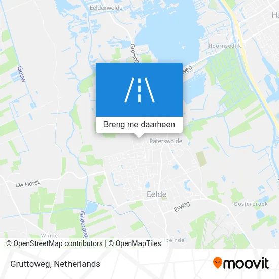 Gruttoweg kaart