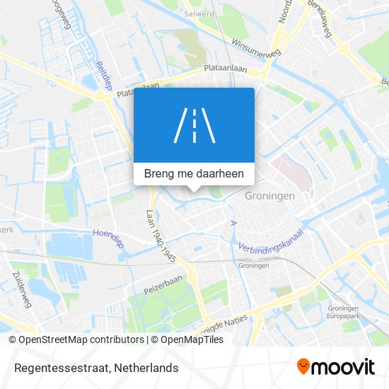 Regentessestraat kaart