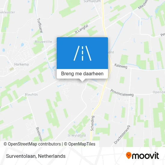 Surventolaan kaart