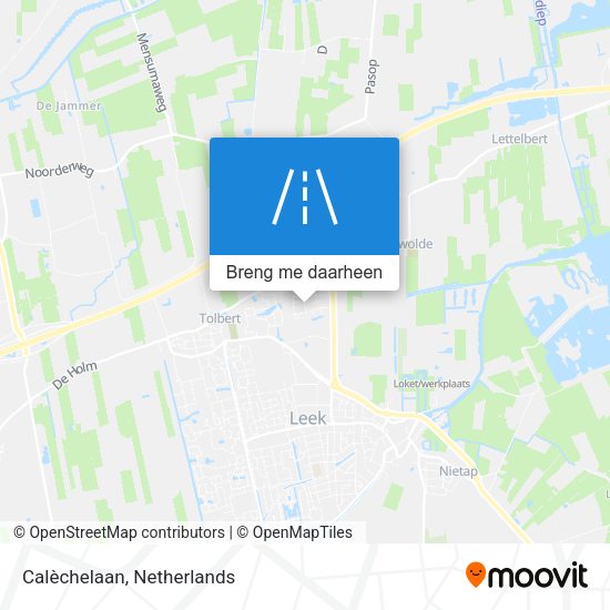 Calèchelaan kaart