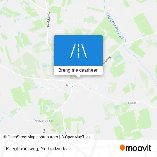 Roeghoornweg kaart