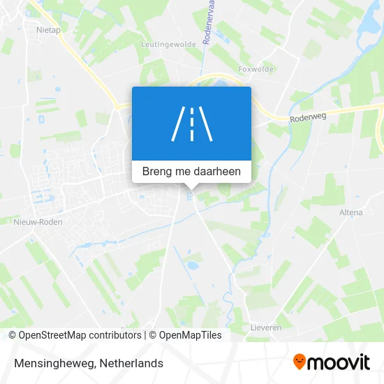 Mensingheweg kaart
