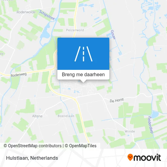 Hulstlaan kaart