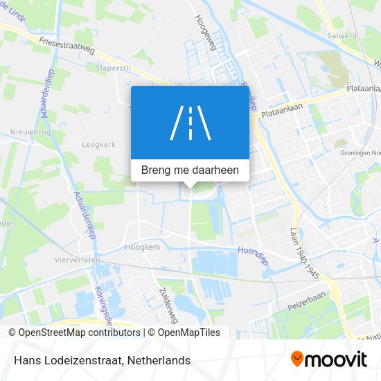 Hans Lodeizenstraat kaart