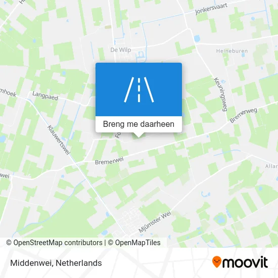 Middenwei kaart