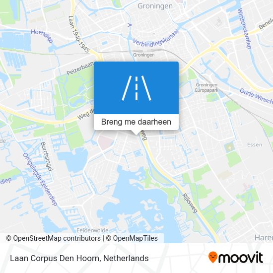 Laan Corpus Den Hoorn kaart