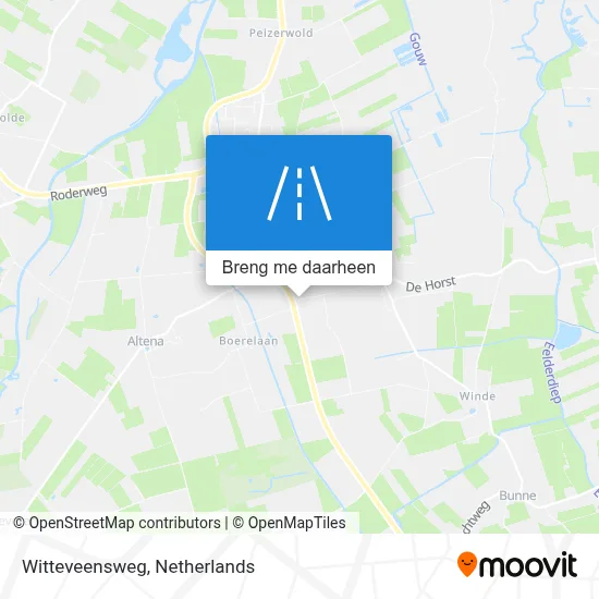 Witteveensweg kaart