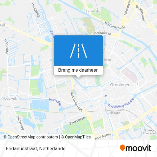 Eridanusstraat kaart