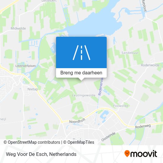 Weg Voor De Esch kaart