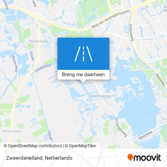 Zweerdeneiland kaart