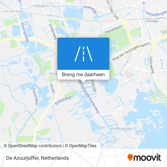 De Azuurjuffer kaart