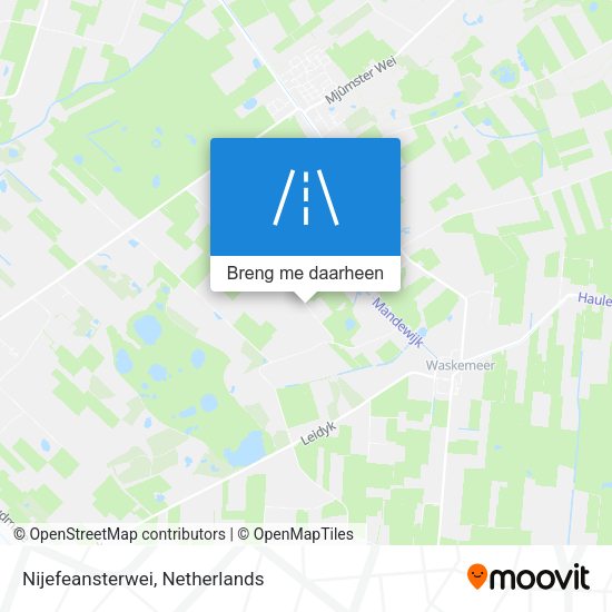 Nijefeansterwei kaart