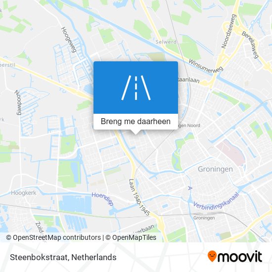 Steenbokstraat kaart