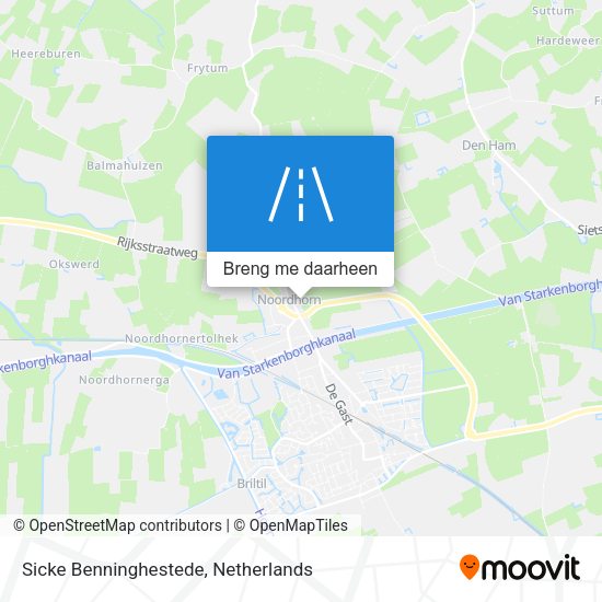 Sicke Benninghestede kaart