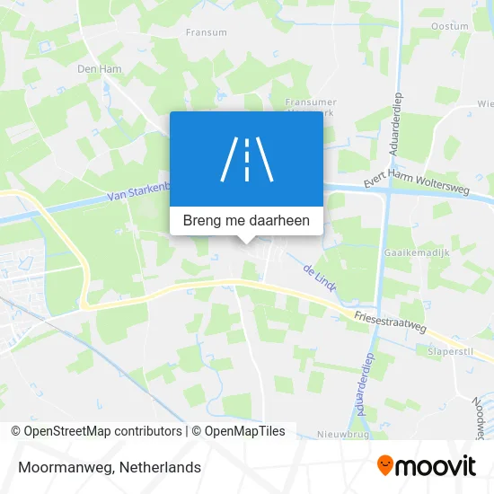 Moormanweg kaart