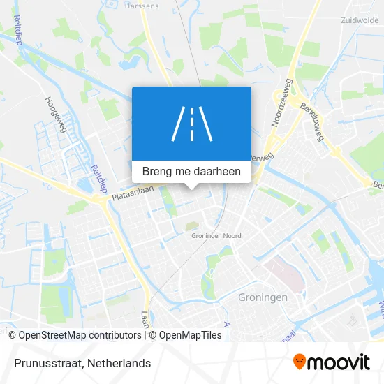 Prunusstraat kaart