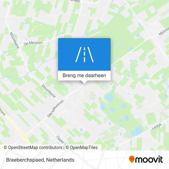 Breeberchspaed kaart