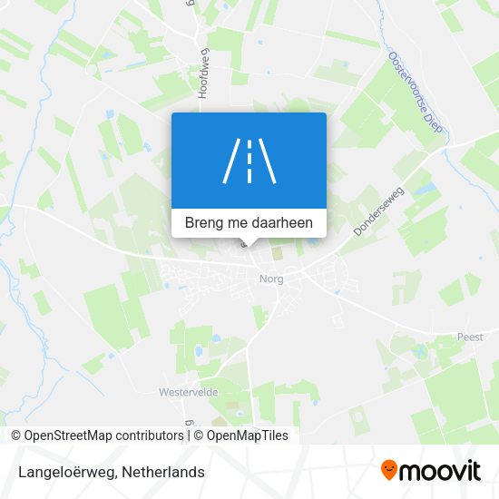 Langeloërweg kaart