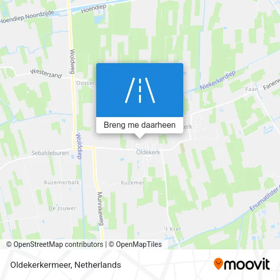 Oldekerkermeer kaart