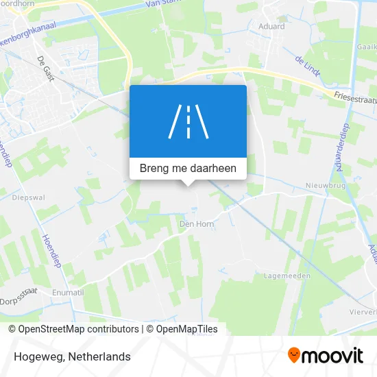 Hogeweg kaart